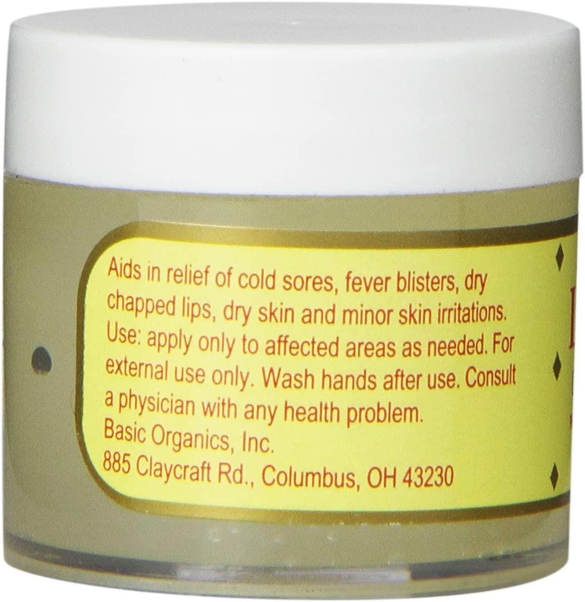Basic Organics L-Lysine Lip Ointment, 0.875 oz