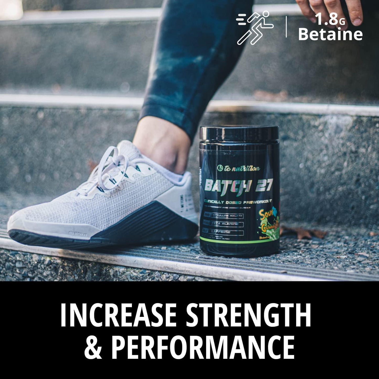Batch 27 Pre Workout Powder - Instant Strength, Energy, and Intense Focus - Nitric Oxide Booster and Powerful Pre Workout for Men and Women w/ 8g Citrulline, 3.5g Beta Alanine More 20sv Bubblegum Grape