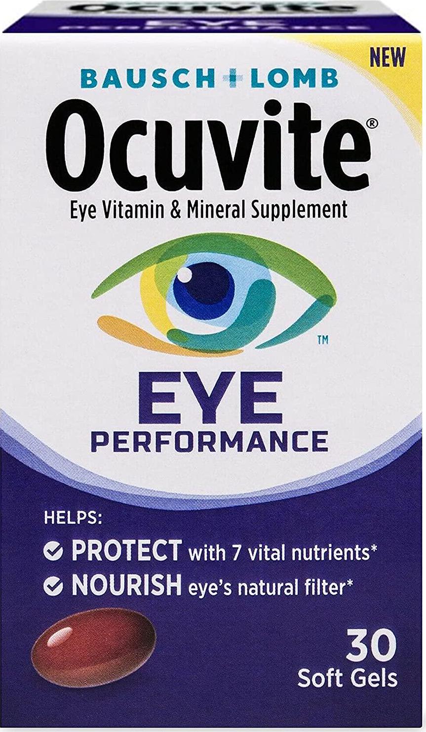 Bausch + Lomb Ocuvite Eye Performance Formula Soft Gels, 30 Count