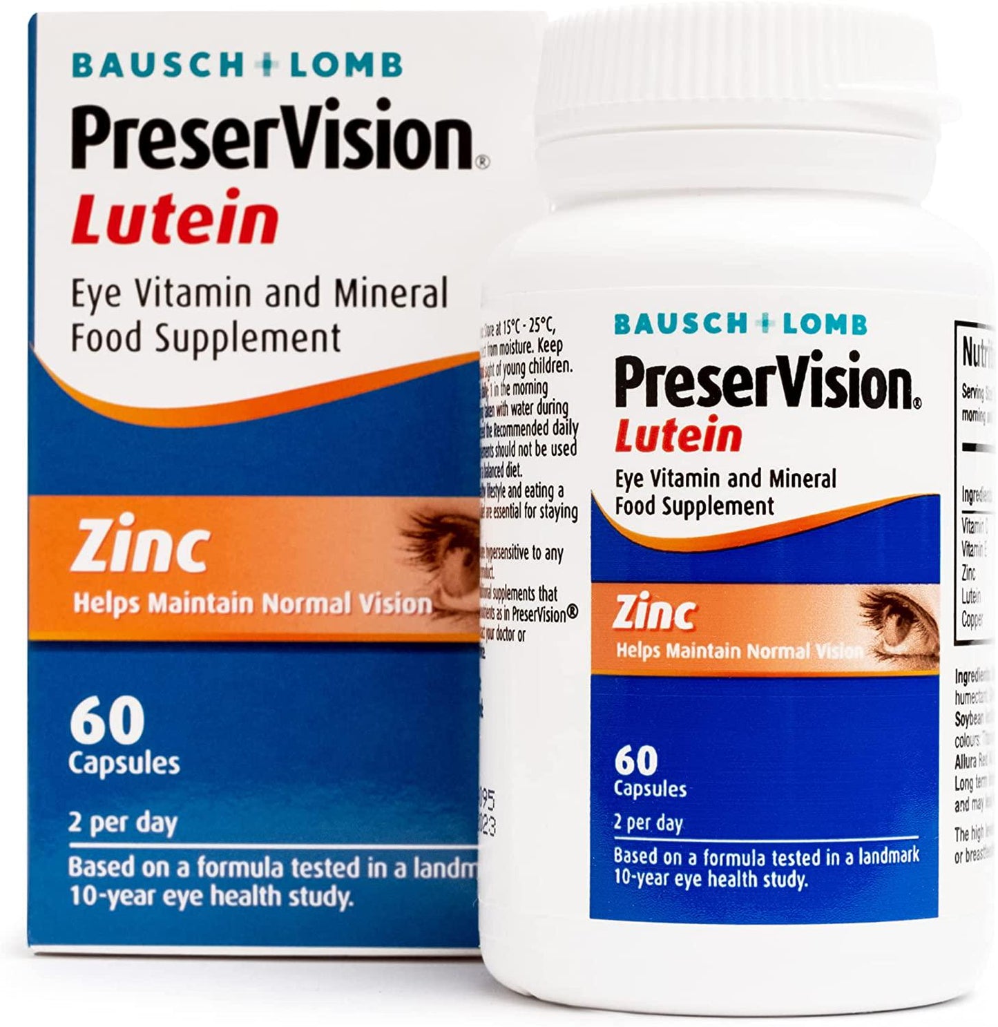 Bausch + Lomb Preservision Lutein Soft Gel, 60 Capsules