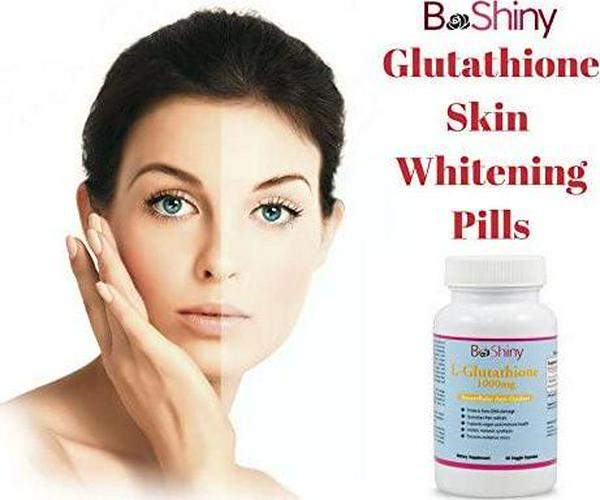 BeShiny L Glutathione Skin Lightening Brightening Pills 1000 mg Antioxidant Anti Aging to Support Liver Health and Detox Help Immune and Brain Function Reduce Free Radical Damage Vegan 60 Capsules
