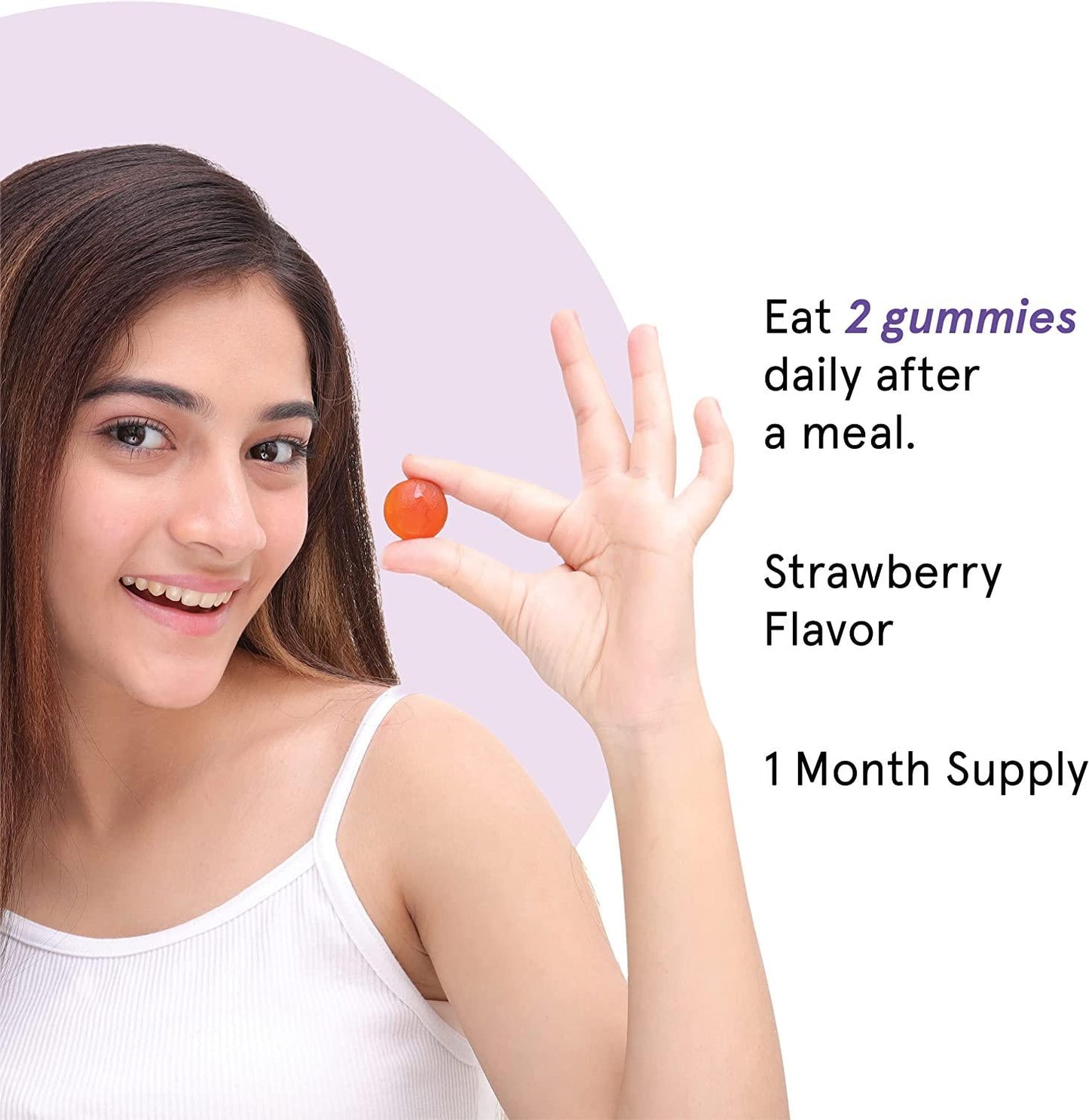 Be Bodywise Biotin Hair Gummies | No Added Sugar | High Potency Biotin Supplements | Delicious Strawberry Flavored Gummies | Added Zinc and Multivitamins | 30 Day Pack | 60 Gummies