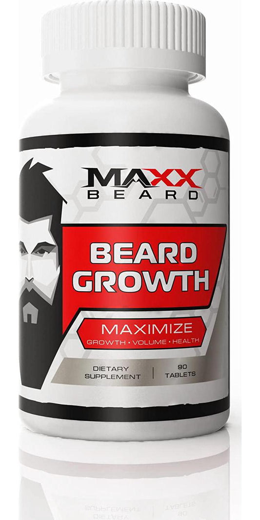 Beard Growth Vitamins Supports Full Healthy and Sexy Beard and Mustache Maxx Beard