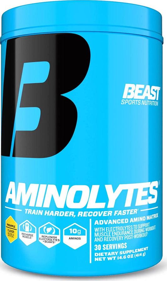 Beast Sports Nutrition, Aminolytes, Advanced Amino Matrix, Pineapple 30 Servings