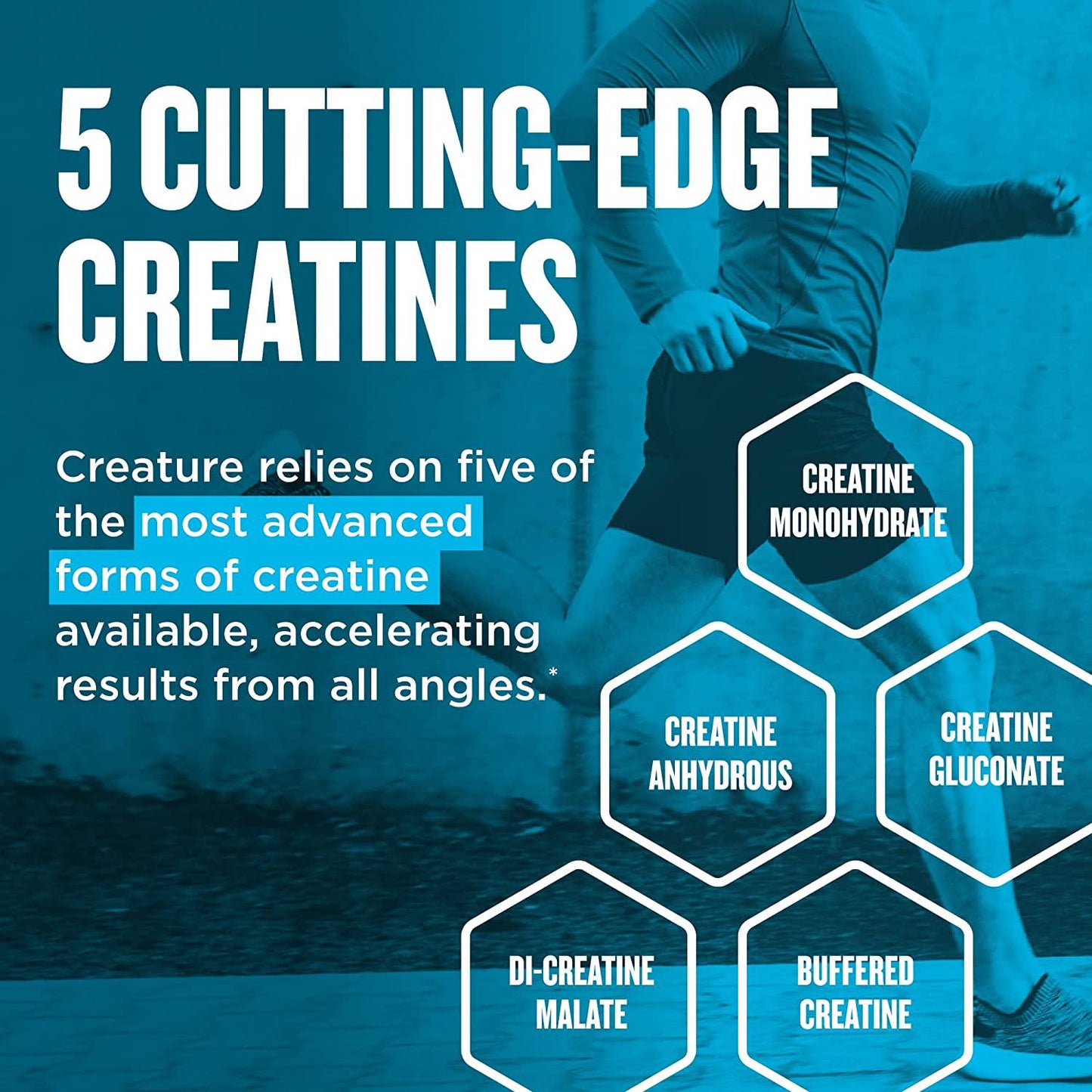 Beast Sports Nutrition Creature, Unflavored - 30 Servings - 5 Forms of Creatine + Creatine Optimizers - Improve Strength, Muscle Tone, Endurance, Recovery and Energy Production