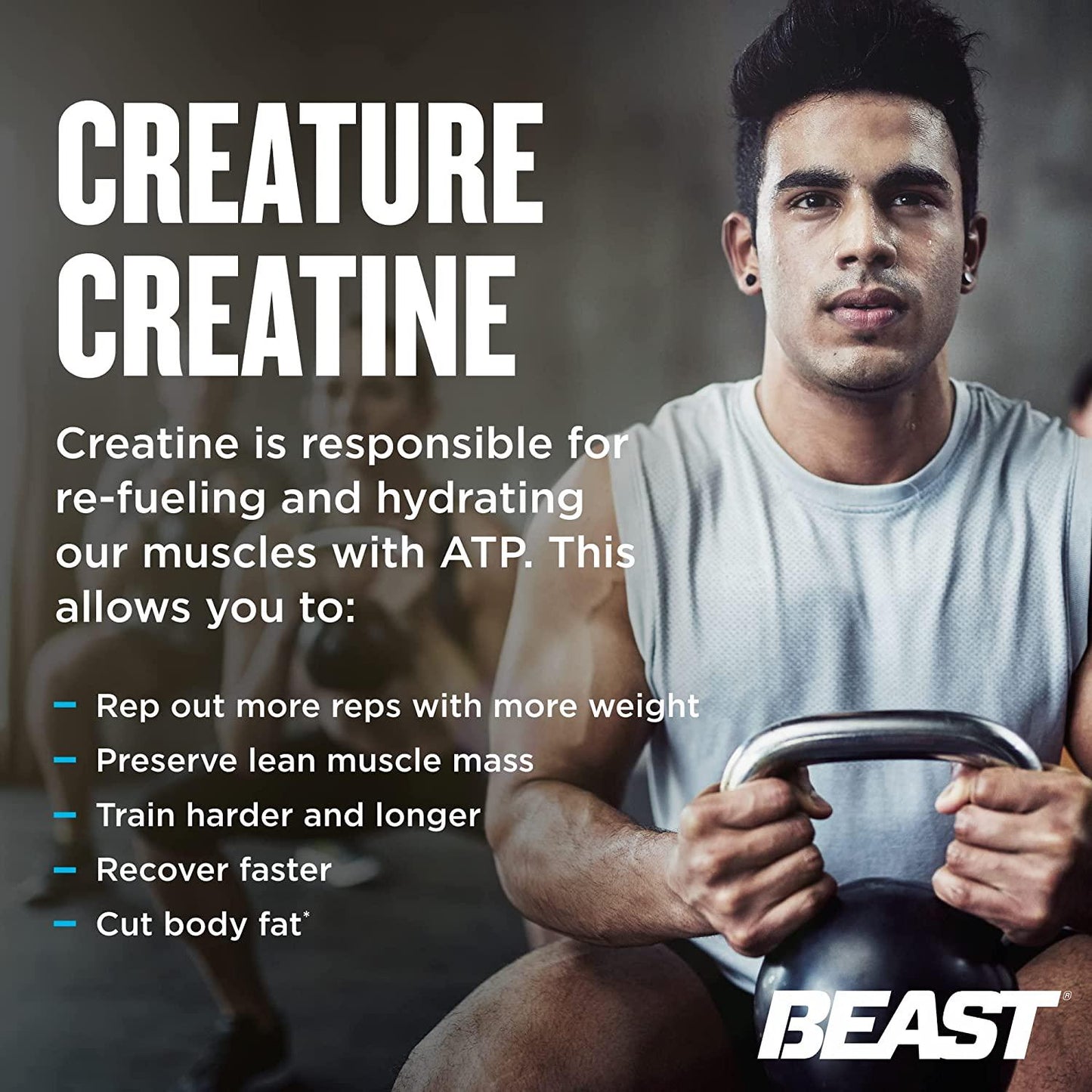 Beast Sports Nutrition Super Beast Stack - 180 Vegetable Capsules/Bottle - Powerful Combo to Improve Strength, Muscle Tone, Endurance and Recovery