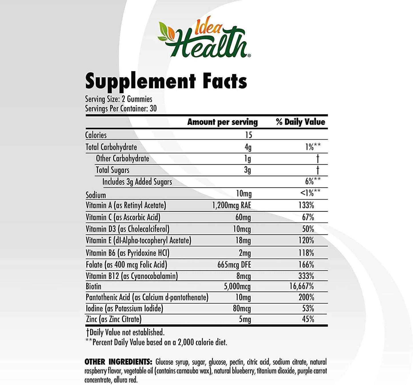 Beauty Hair Gummy - Multivitamin for Faster Hair Growth, Stronger Nails and Glowing Skin with Natural Ingredients - w/ Biotin, Vitamin C and Vitamin B12 | 120 Gummies (2 Pack)