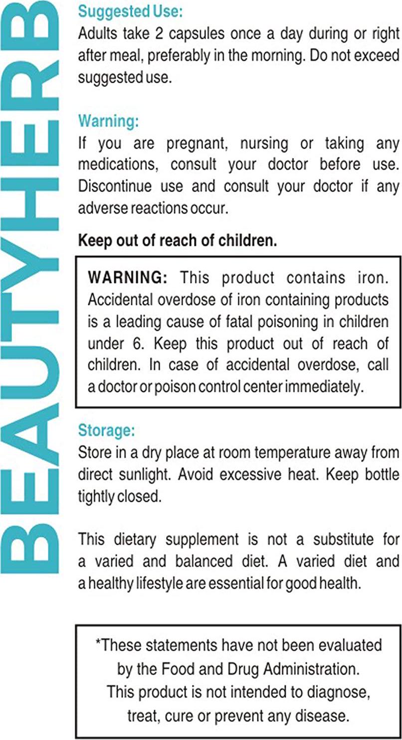 Beautyherb, Hair, Skin and Nails, Innovative Herbal Formula, Vitamins, Minerals, Amino Acids and Plant Extracts for Hair, Skin and Nails, Today Herbs