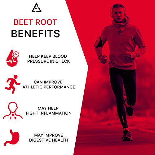 Beet Root Capsules - Concentrated Organic Beet Root Powder Supplement Extracted from Beet Juice - Blood Pressure Supplement - Nitric Oxide Boosting Beetroot Supplement - 2250 MG 120 Capsules