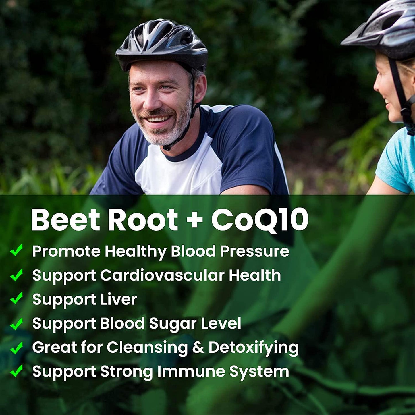 Beet Root Capsules Powder Supplement 1350mg with CoQ10 Energy Nitric Oxide Booster Blood Pressure Support Healthy Circulation Athletic Performance Antioxidant Immune Support 60 Ct 1 Month Supply