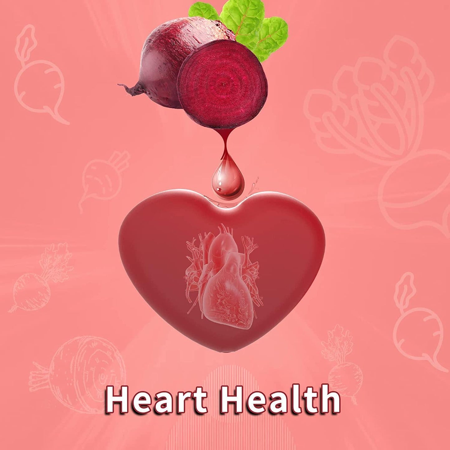 Beet Root Gummies , Grape Seed Extract and Vitamin B12 | Beet Root Supplements, Natural Flavor Vitamin Supplements | Supports Immune Health for Adults Men Women,Vegan, Non-GMO 60 Gummies(1)