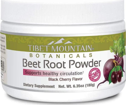 Beet Root Juice Powder | Natural Energy Boost Superfood | Nitric Oxide Improves Circulation | Black Cherry Flavor (6.35 oz)