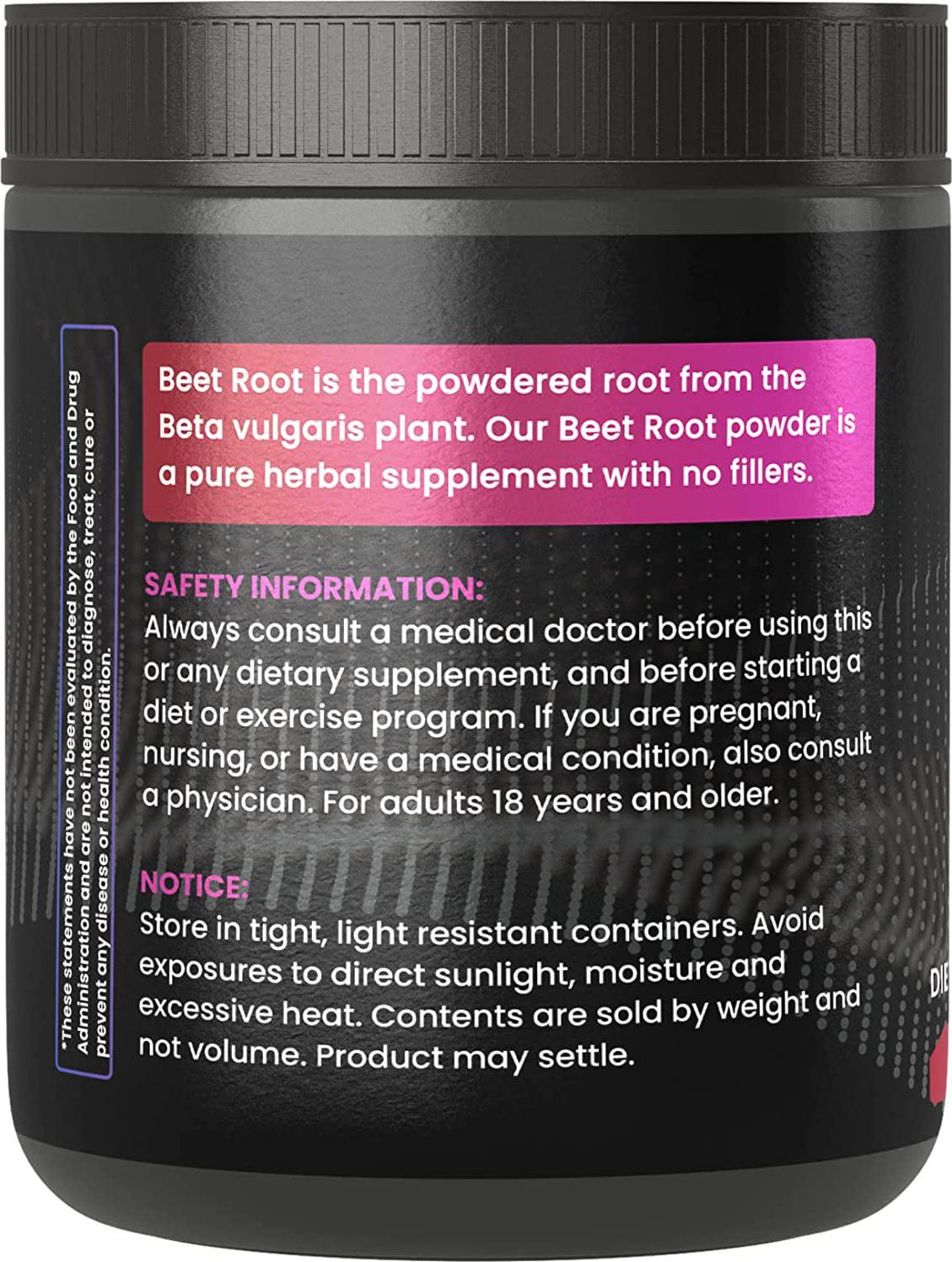 Beet Root Powder (11.2 oz) Circulation, Nitric Oxide, Endurance