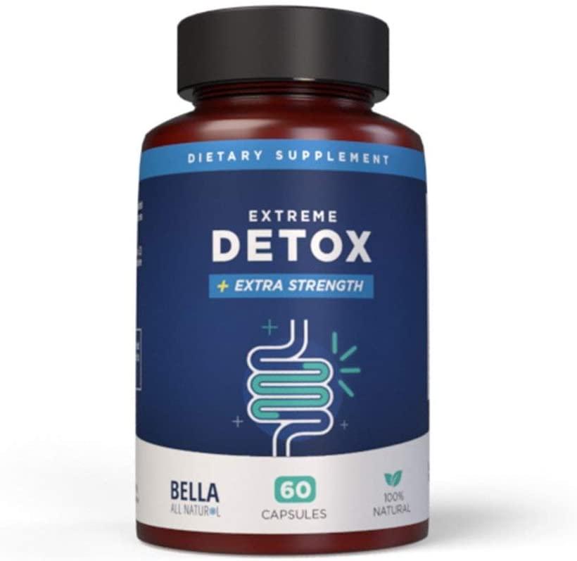 Bella All Natural Extreme Detox - Colon Cleanse and Full Body Detox - 60 Caps