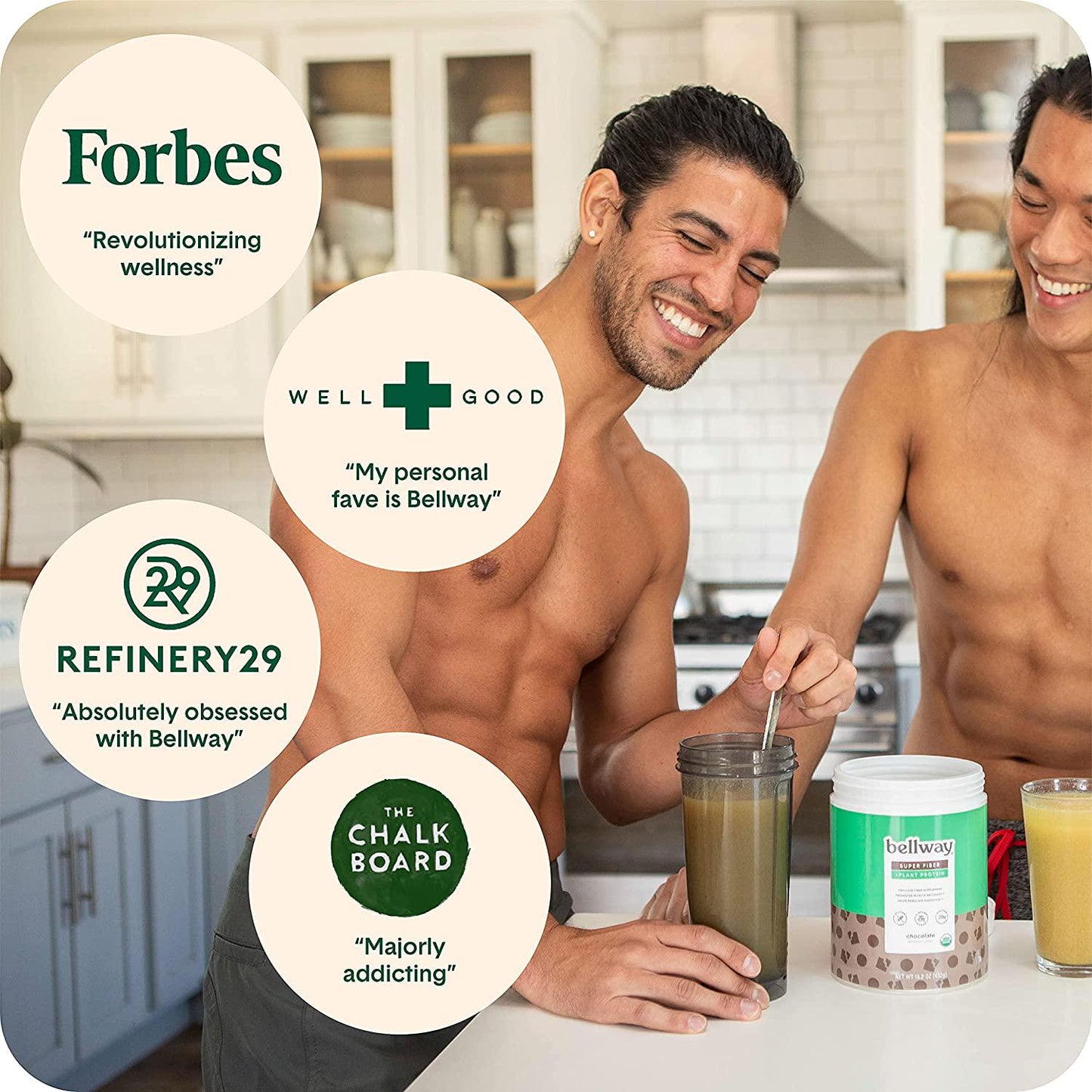 Bellway Sugar-Free Psyllium Husk Fiber Supplement with Plant Protein, Chocolate, 15.2 oz.