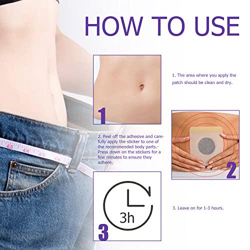 Belly Button Patch, Natural Plant Belly Patch for Men and Women (60Pcs/Box
