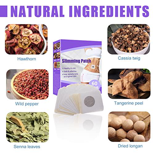 Belly Button Patch, Natural Plant Belly Patch for Men and Women (60Pcs/Box