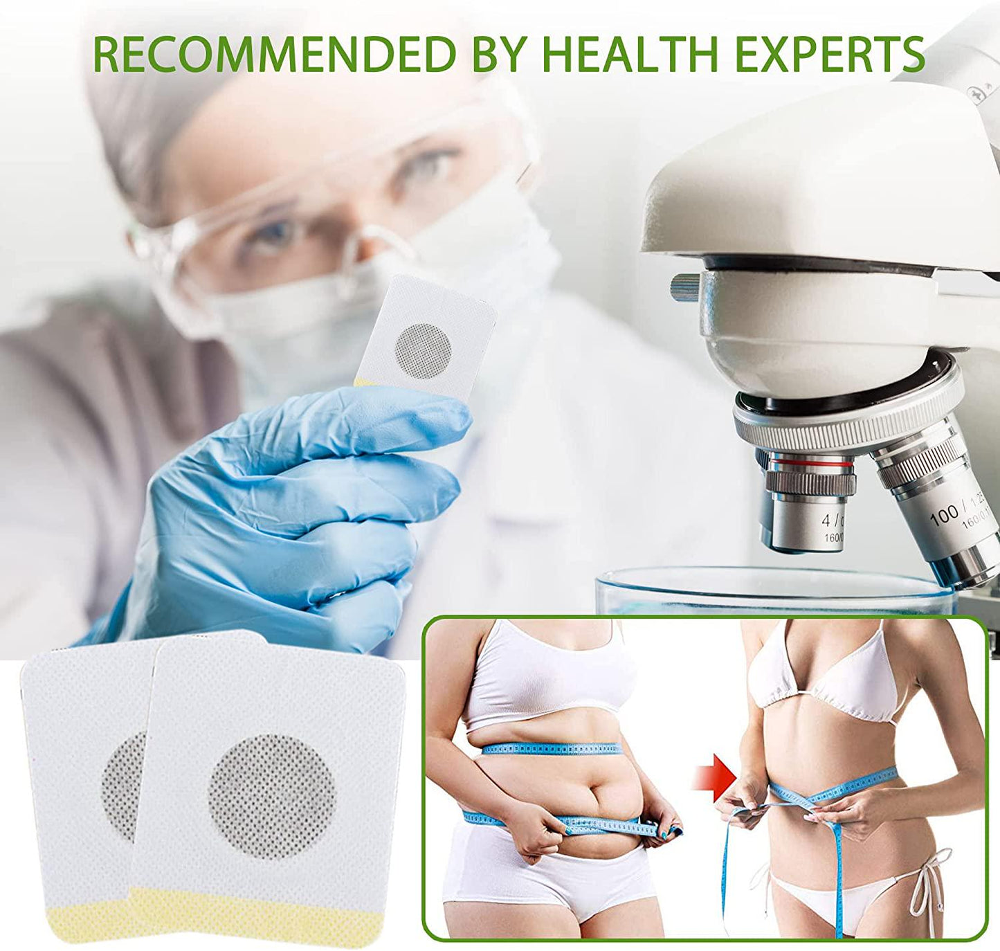 Belly Slimming P tch, Effective Slimming P tches for Shaping Waist, Abdomen and Buttock - Boosting Metabolism and Fat Burning