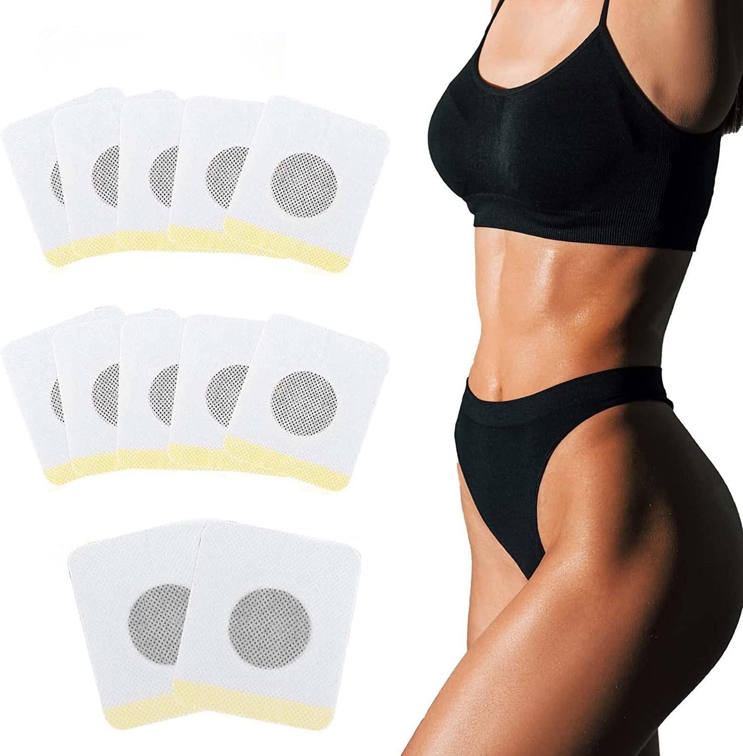 Belly Slimming P tch, Effective Slimming P tches for Shaping Waist, Abdomen and Buttock - Boosting Metabolism and Fat Burning