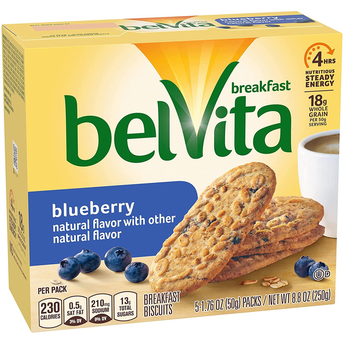 Belvita Blueberry Breakfast Biscuits, 8.8 Oz (Pack of 6)