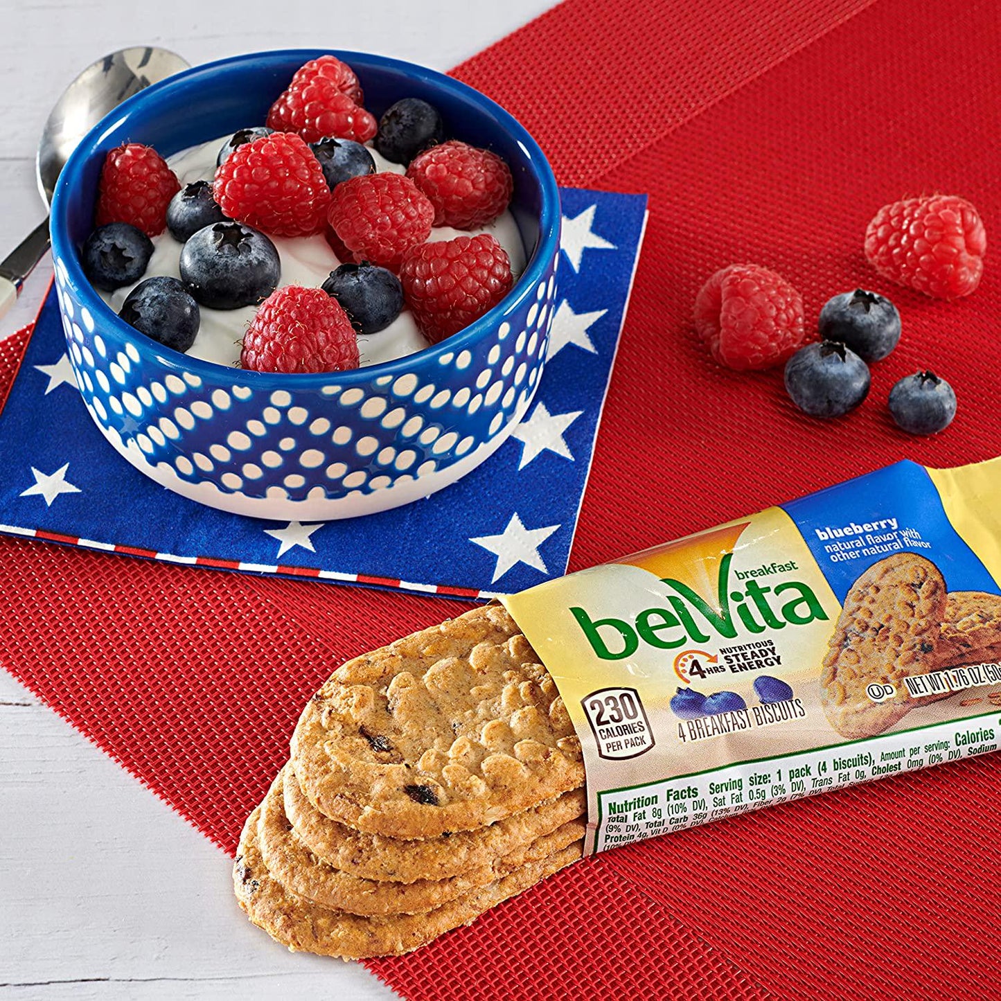Belvita Blueberry Breakfast Biscuits, 8.8 Oz (Pack of 6)