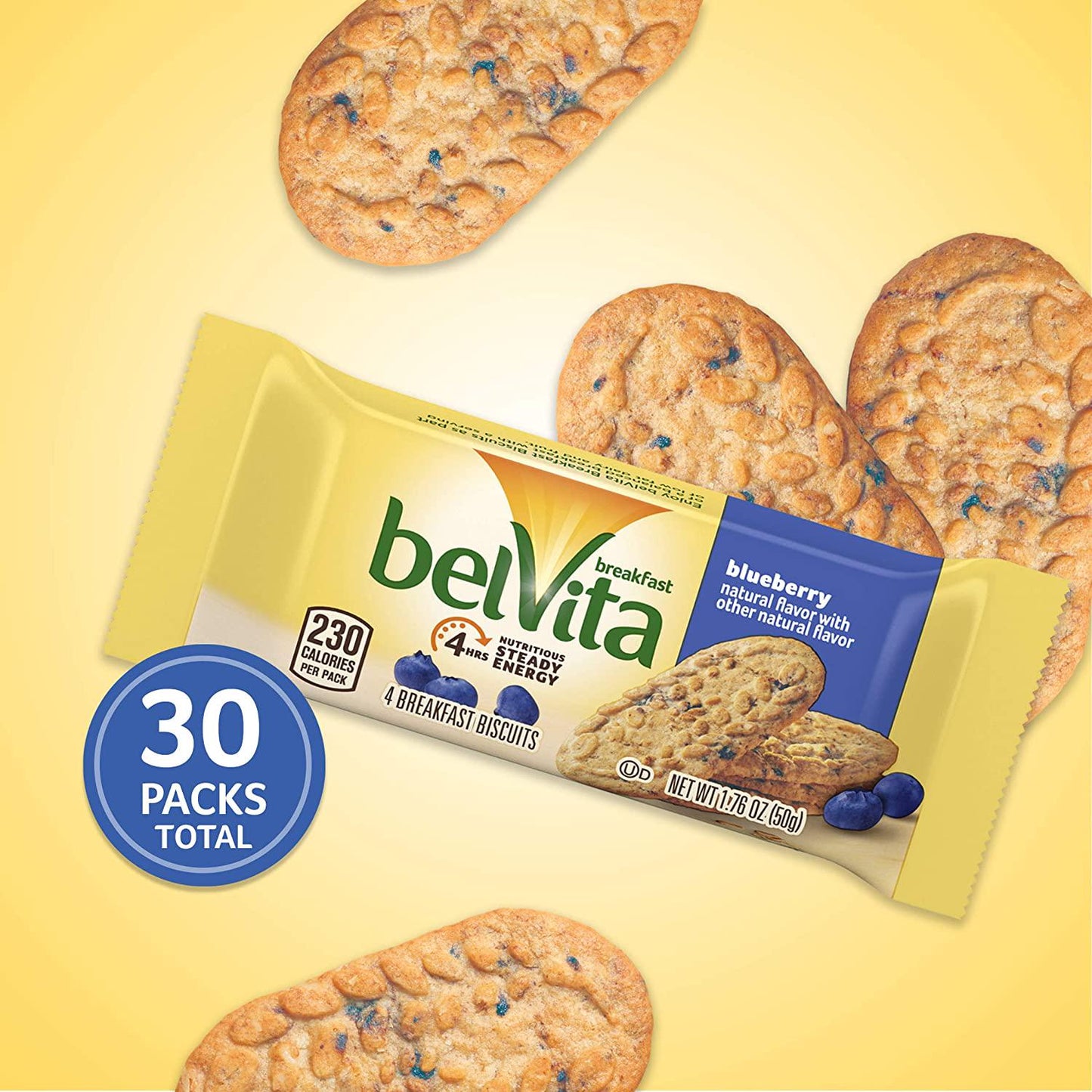 Belvita Blueberry Breakfast Biscuits, 8.8 Oz (Pack of 6)