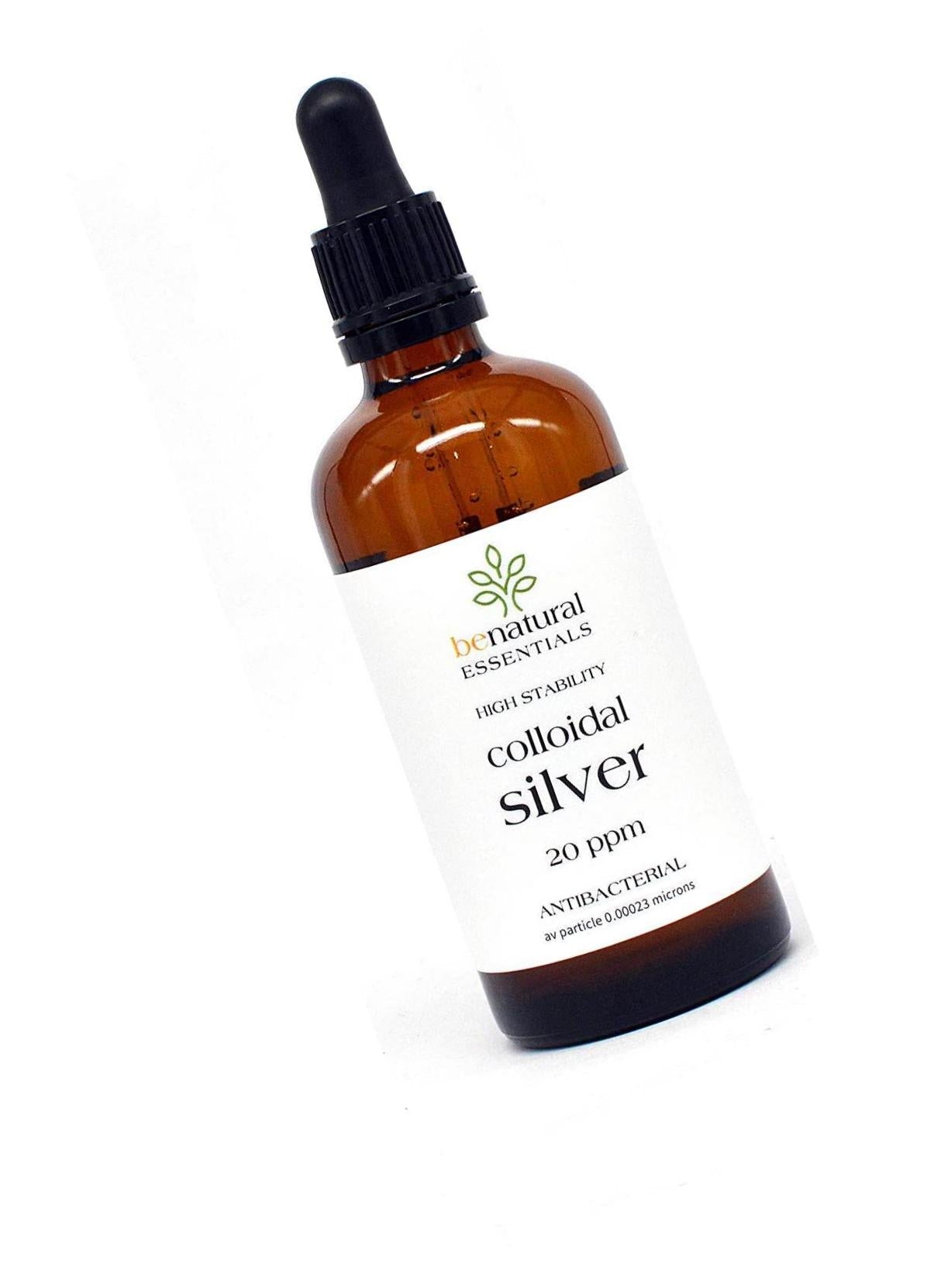 Benatural Essentials Colloidal Silver 20ppm Dropper Bottle 100ml