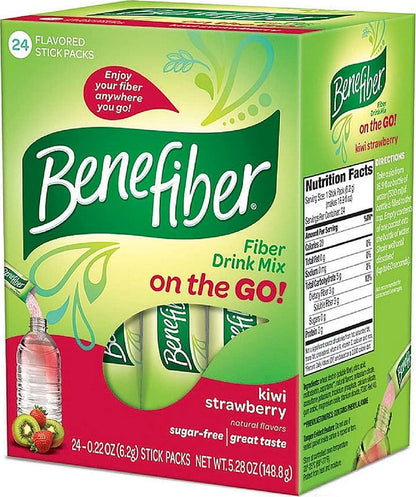 Benefiber Kiwi Strawberry Stick Packs 24 Count