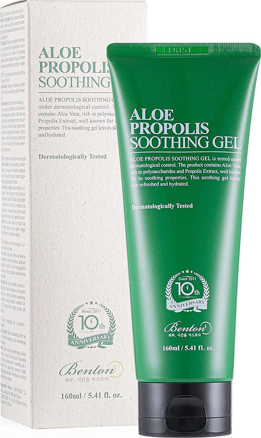Benton Aloe Propolis Soothing Gel Jumbo Size 5.41 fl oz / 160 ml | Aloe and Propolis | Active Soothing and Hydrating