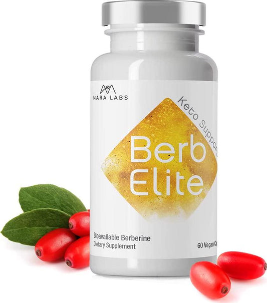 BerbElite Berberine Supplement with Berberine HCL and Broccoli Seed Complex - Keto Supplement - Berberine Extract Supplement, 60 Caps