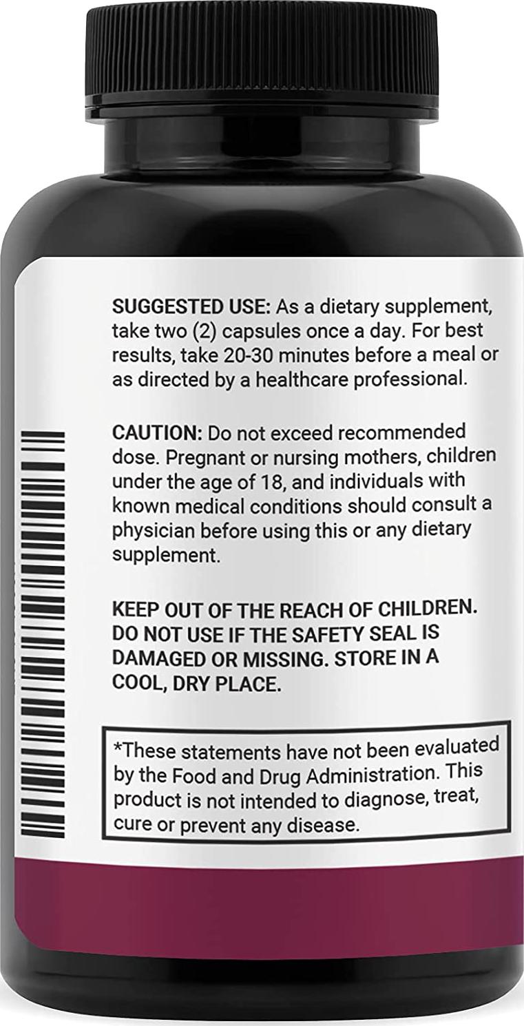 Berberine Supplement - Berberine 1200mg Per Serving - Berberine HCI - Berberine Plus - Blood Sugar Support Supplement - 60 Berberine Capsules
