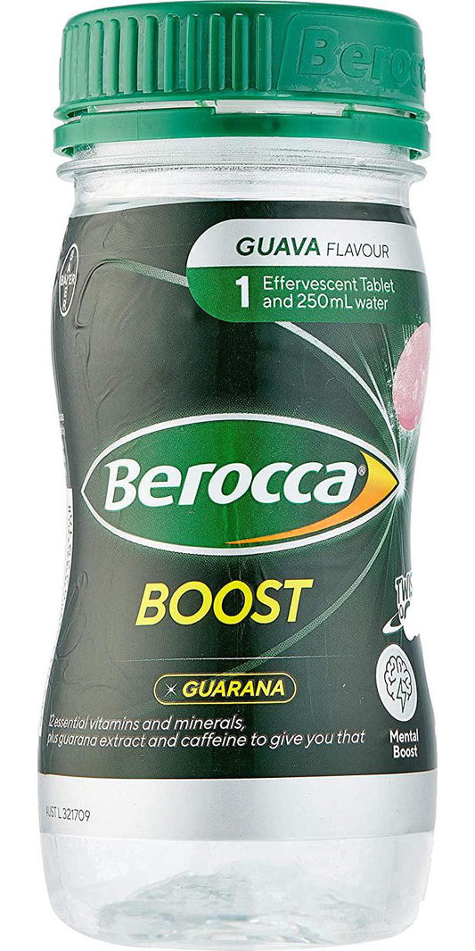 Berocca Boost Twist N Go Energy Vitamin With Guarana Drink 250mL,, With Guarana
