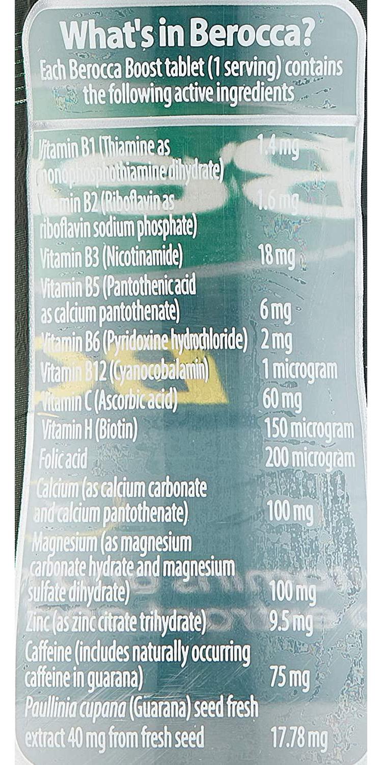 Berocca Boost Twist N Go Energy Vitamin With Guarana Drink 250mL,, With Guarana