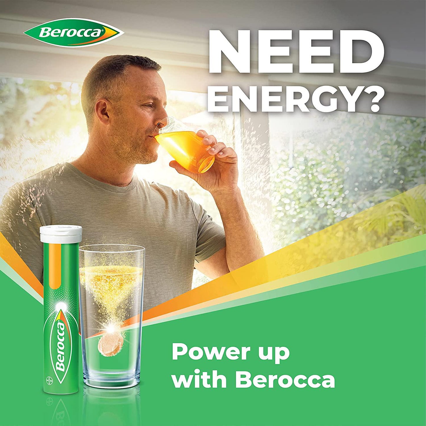 Berocca Energy Vitamin, Mango and Orange - 30 Effervescent Tablets