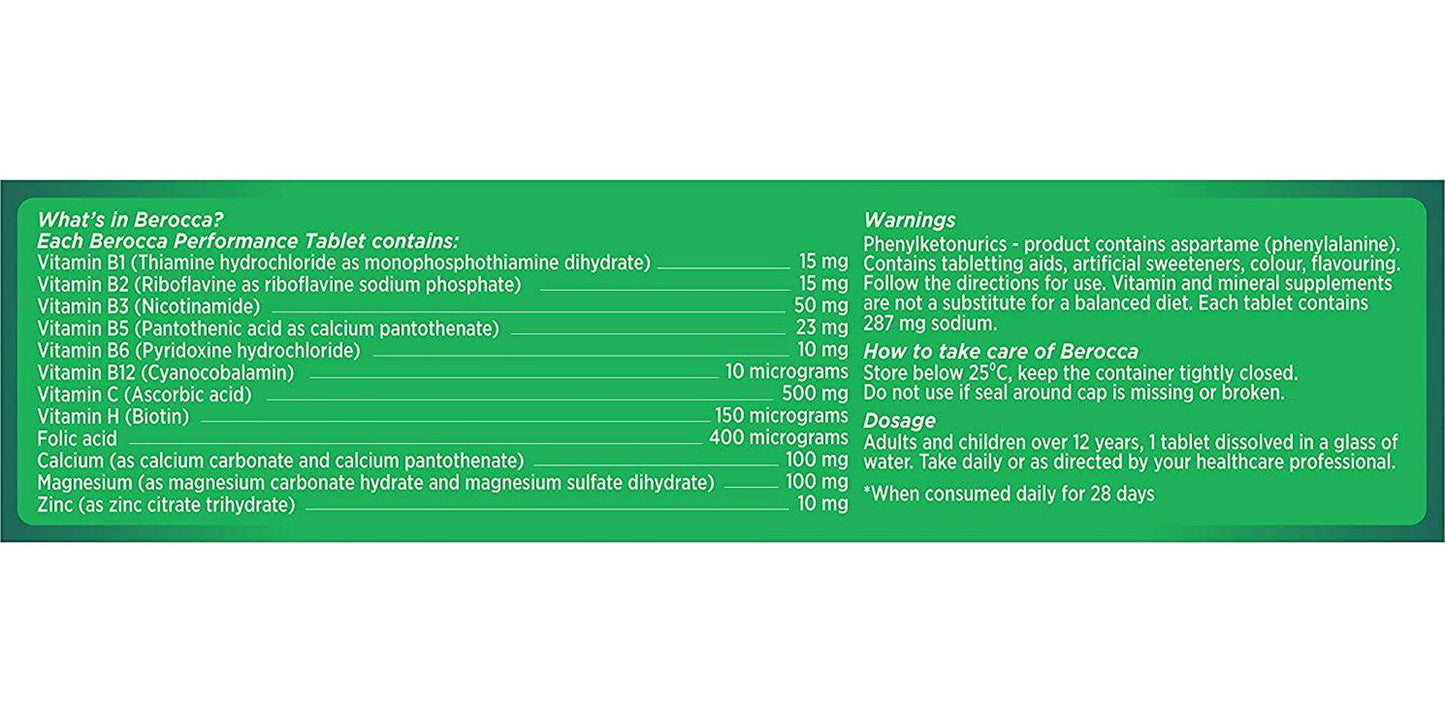 Berocca Energy Vitamin, Original Berry - 15 Effervescent Tablets