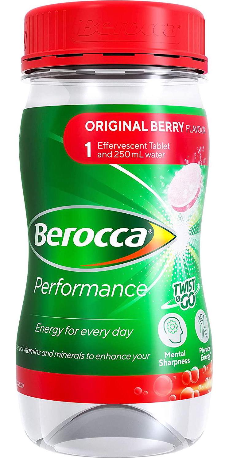 Berocca Twist N Go Energy Vitamin Drink, Original Berry, 250 ml