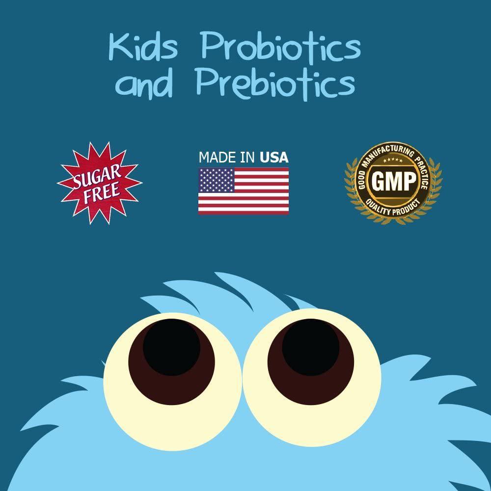 Best 6 Billion CFU Kids / Children&#039;s Probiotic with Prebiotics Best Kids Probiotic on With Prebiotics (Sunfiber and Fos) for 10x More Effectiveness One A Day Chewable Probiotic Kids Will Love The Great Taste 2 Months Supply Per Bottle