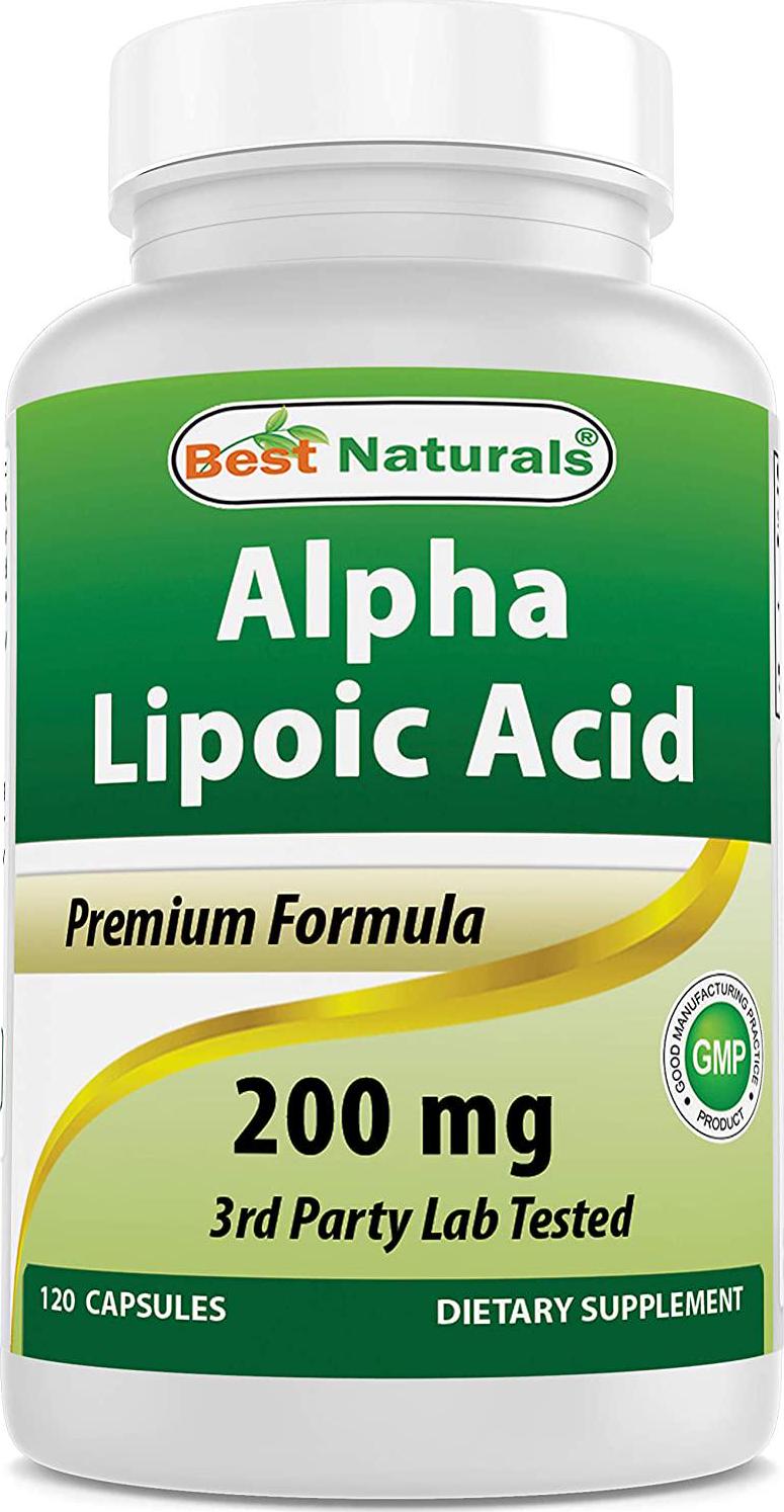 Best Naturals Alpha Lipoic Acid 200 Mg 120 Capsules