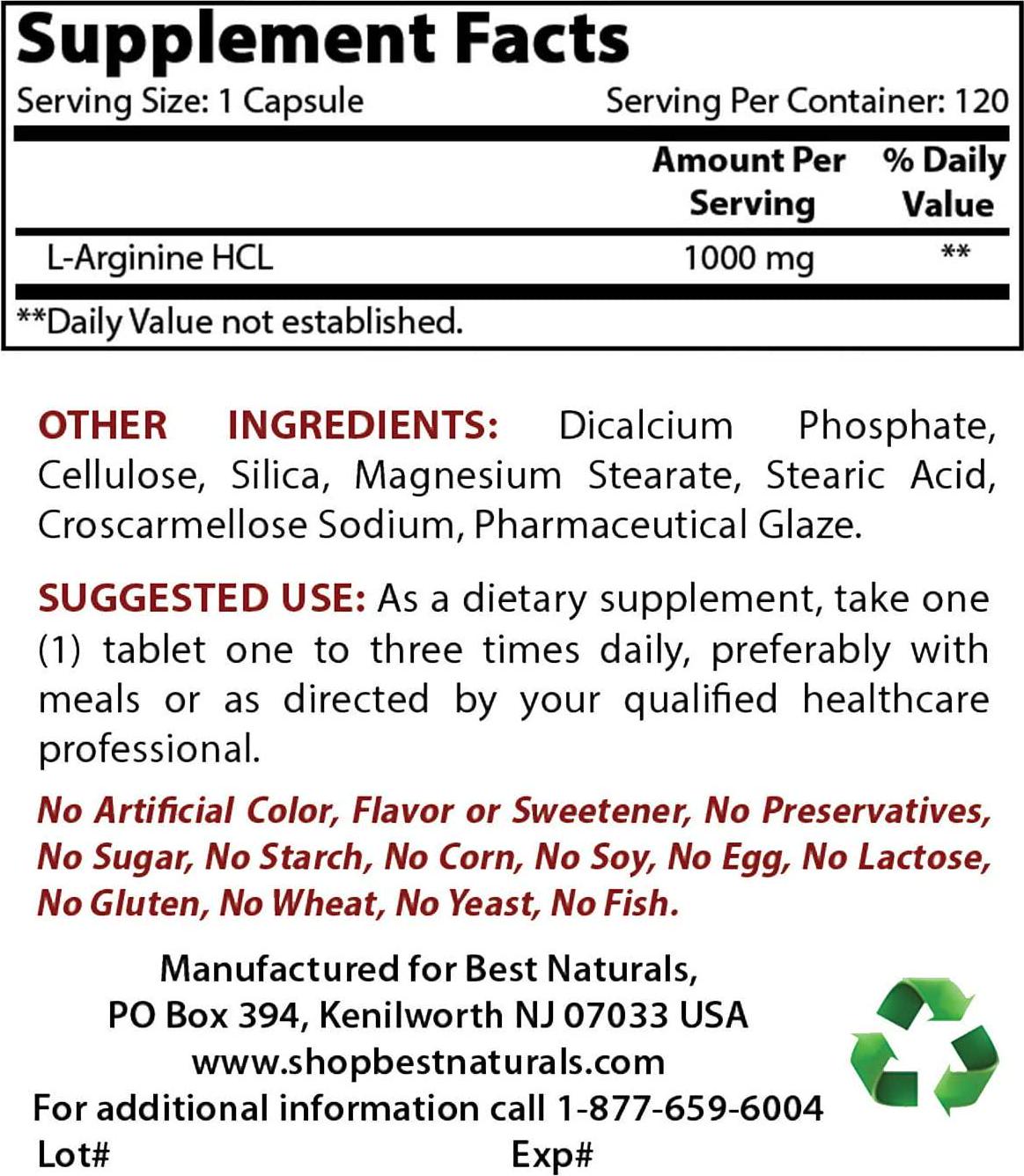 Best Naturals Arginine Lysine Combo