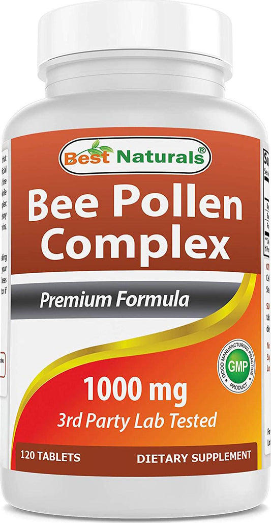 Best Naturals Bee Pollen Complex 1000 mg 120 Tablets
