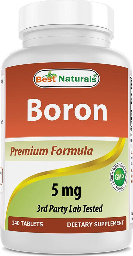 Best Naturals Boron Supplements 5 mg 240 Tablets (240 Count (Pack of 1))