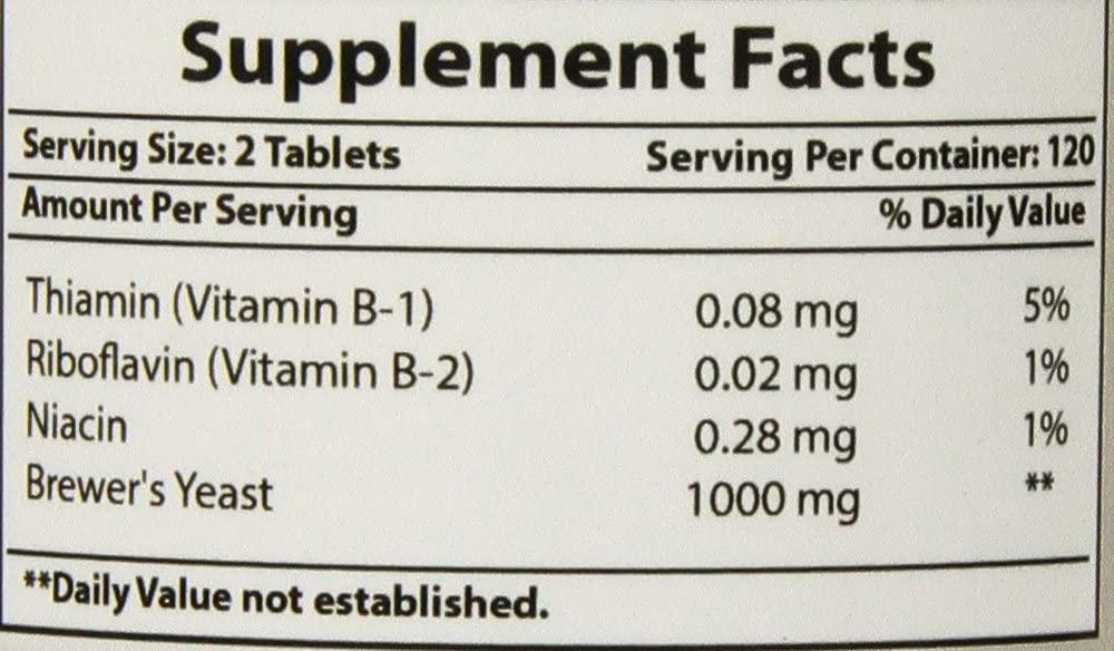 Best Naturals Brewers Yeast Tablets 500 mg 240 Tablets