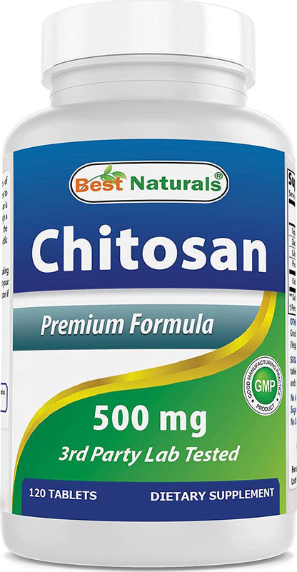 Best Naturals -- Chitosan -- 500 mg -- 120 Tablets