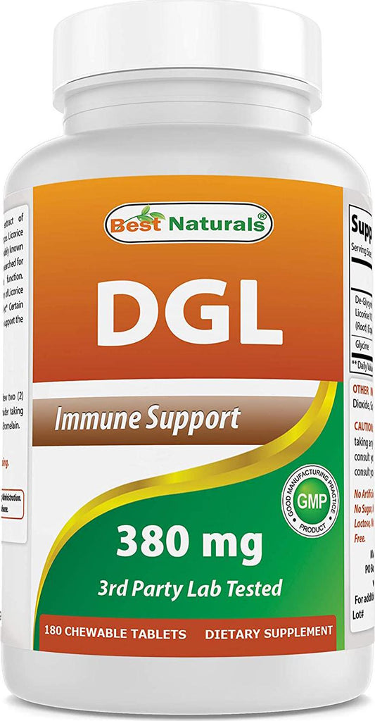 Best Naturals DGL Chewable 380 mg 180 Tablets 250 Count (Pack of 1)