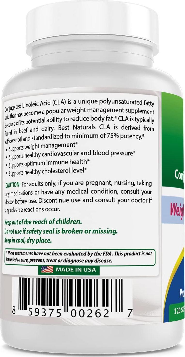Best Naturals High Potency CLA, 1000 mg, 120 Softgels