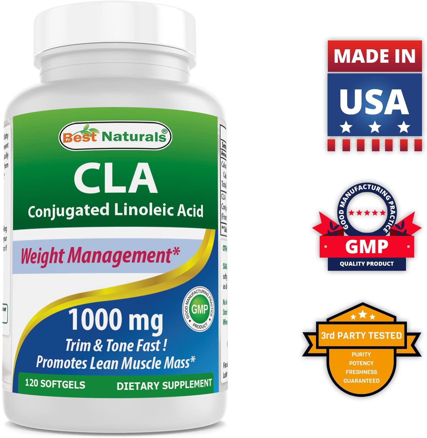 Best Naturals High Potency CLA, 1000 mg, 120 Softgels
