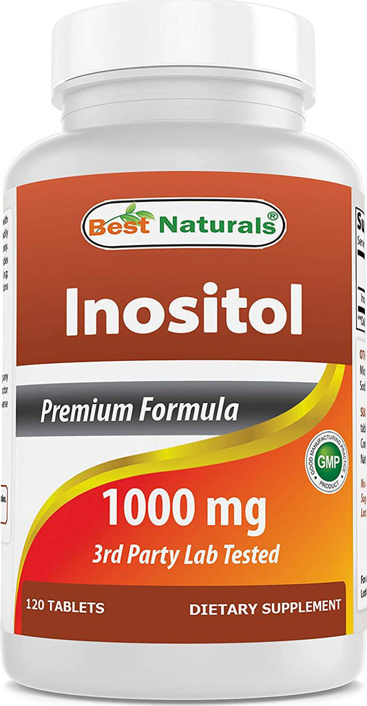 Best Naturals Inositol 1000mg 120 Tablets - also called vitamin B8