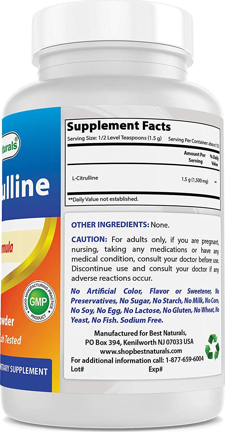 Best Naturals L-Citrulline Powder 8 OZ