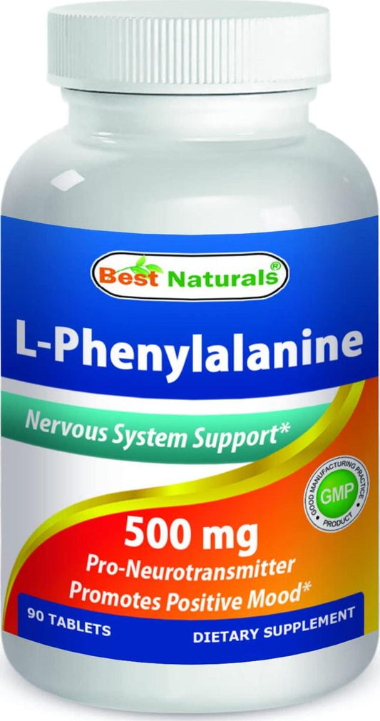 Best Naturals L-Phenylalanine 500 mg 90 Tablets