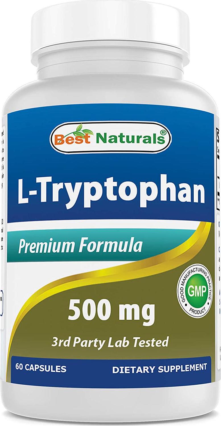 Best Naturals L-Tryptophan 500 mg 60 Capsules